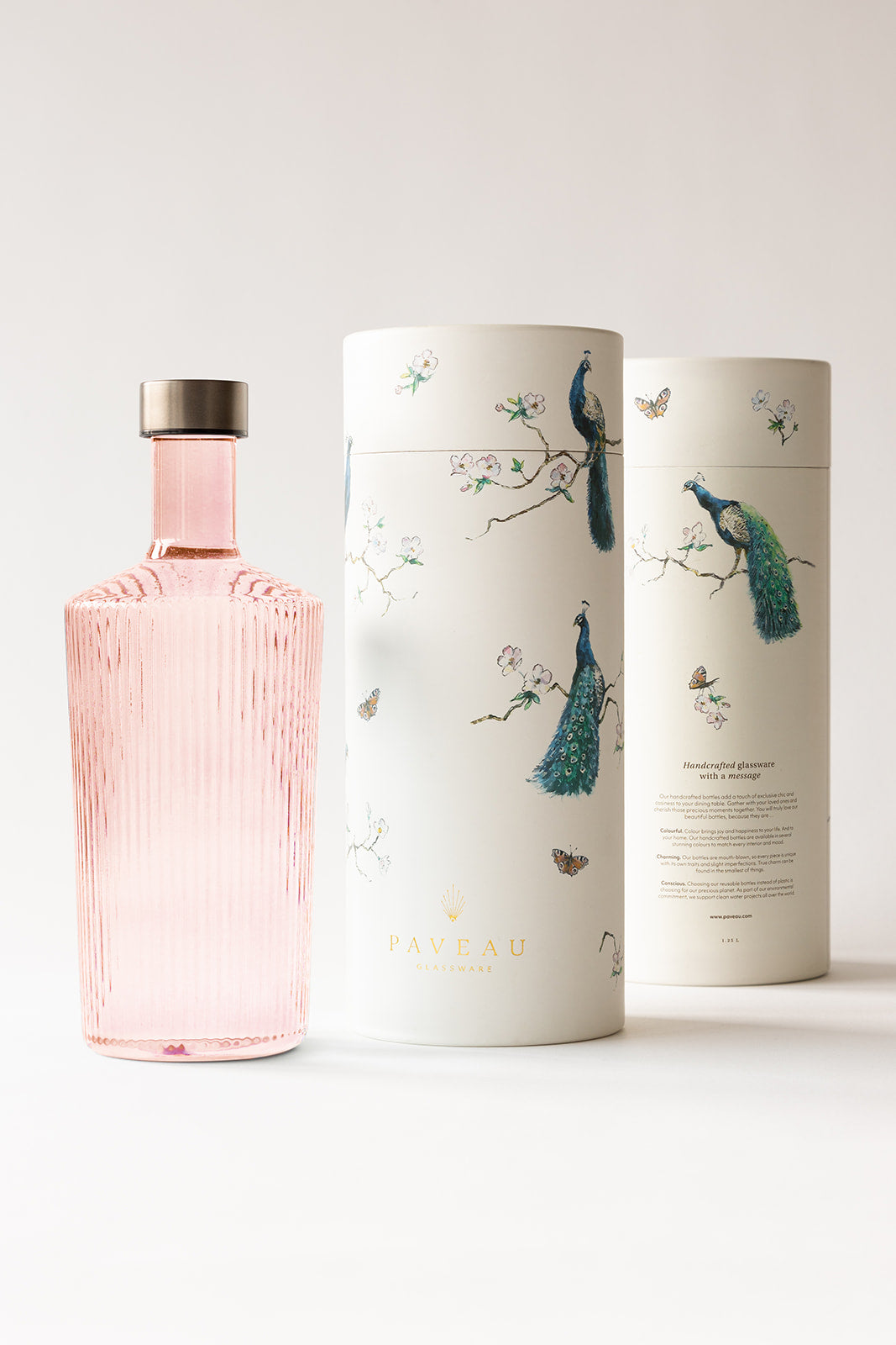 PAVEAU Water Bottle | Pink Rose