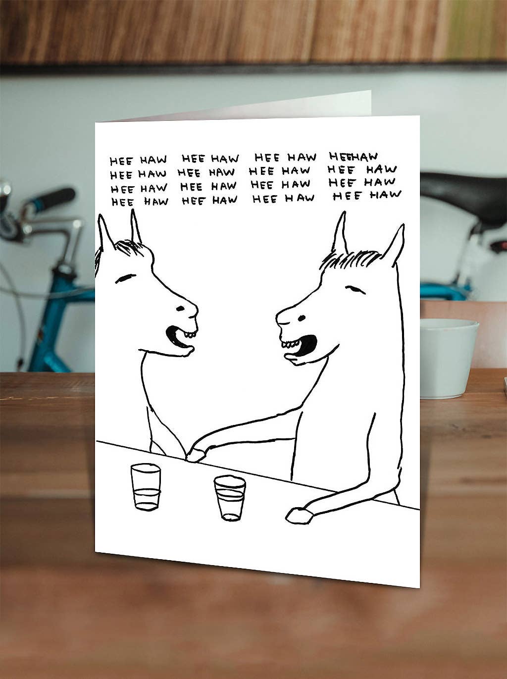 David Shrigley | 'HeeHaw' Greeting Card