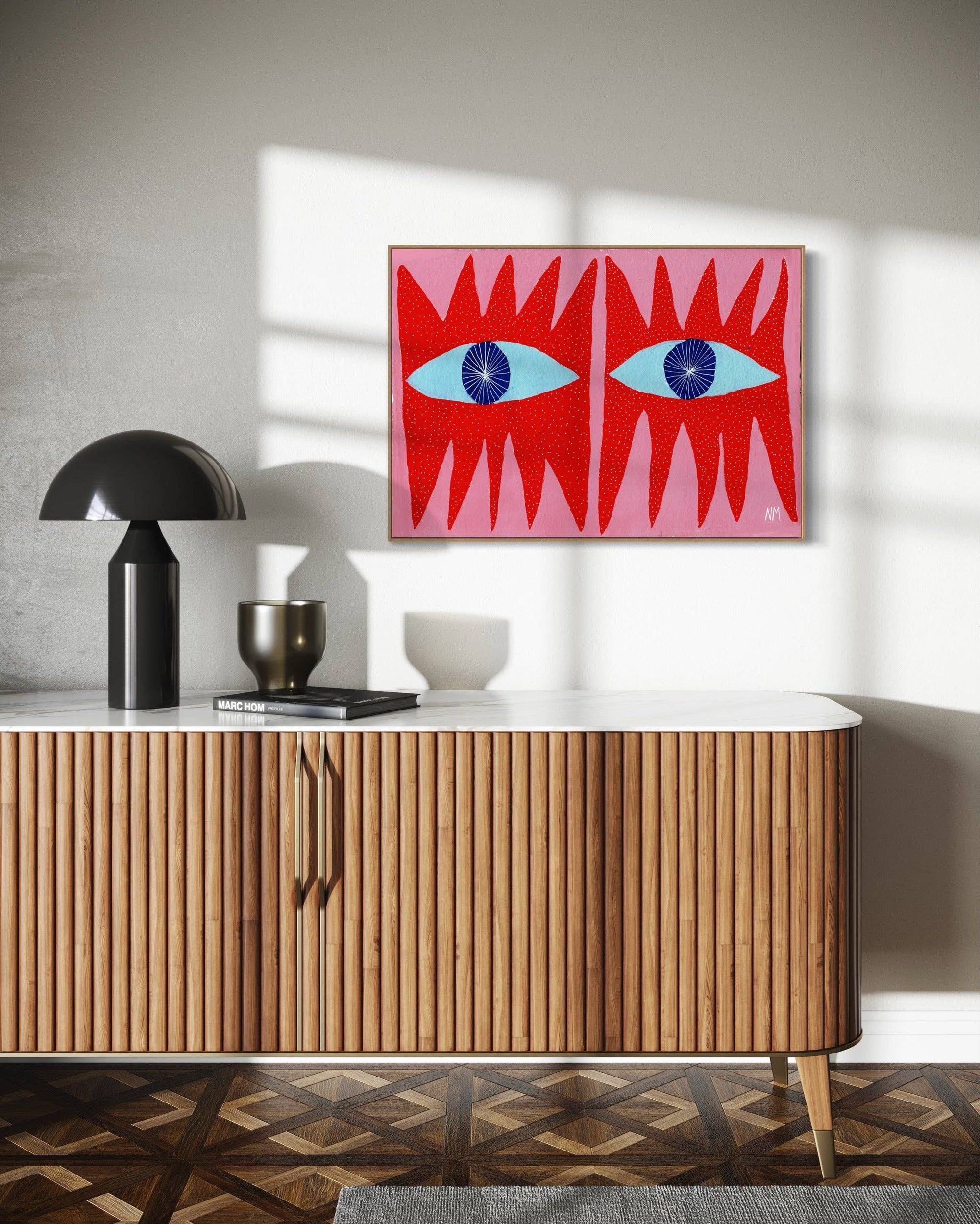 Red Eyes by Nancy McKie | A3 Print
