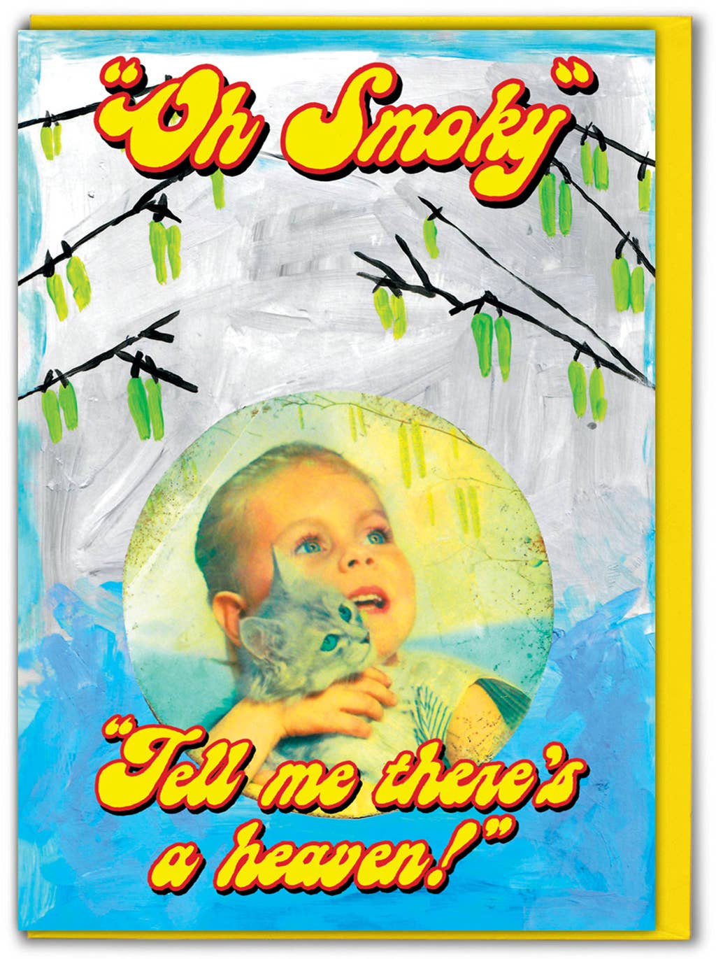 'Oh Smoky' by Magda Archer Greeting Card