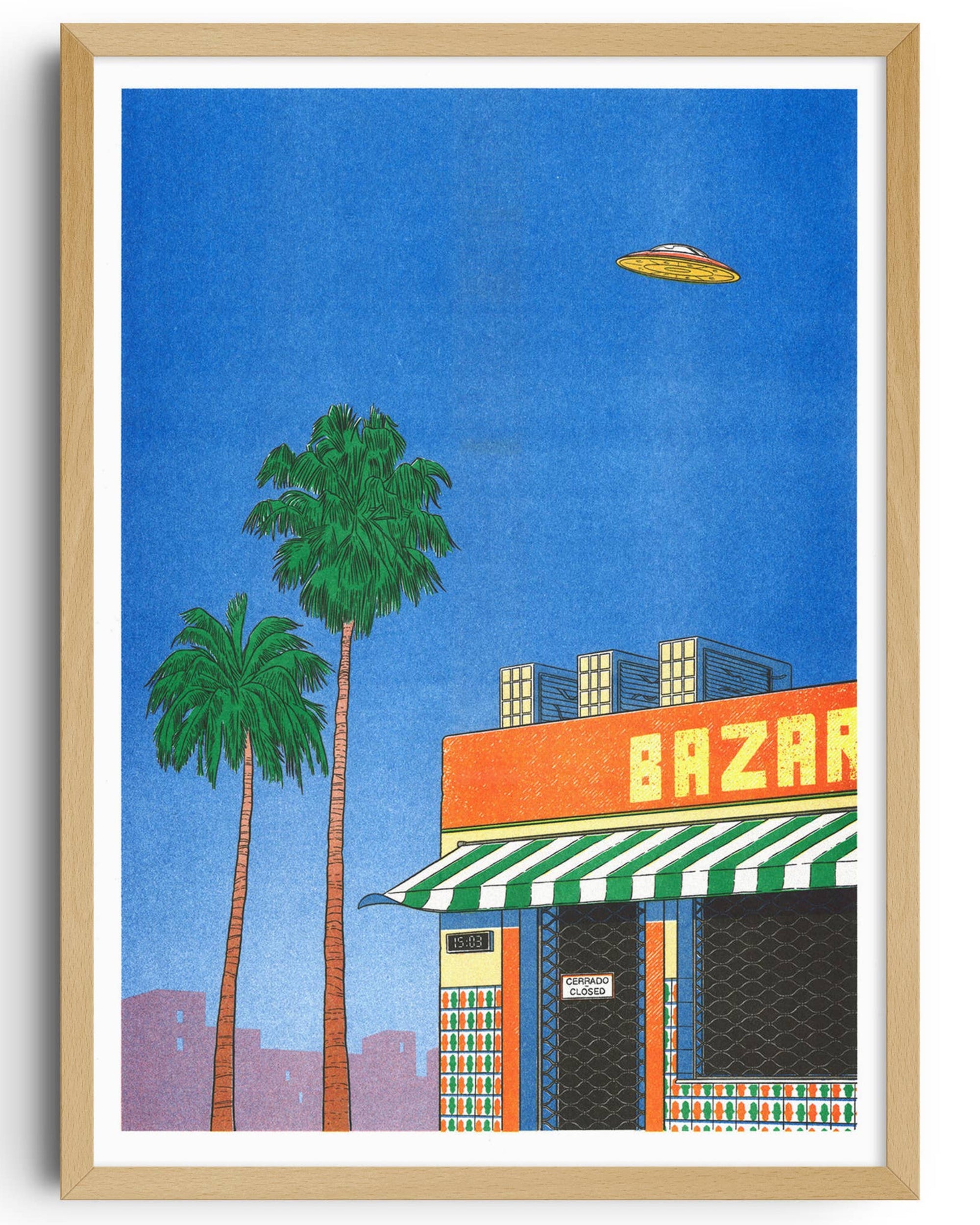 Spain at 15:00 by Simon Bailly | A3 Print