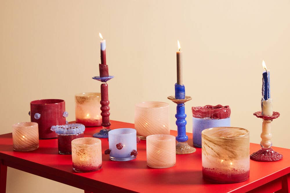 Byon Design Lara Beige Candlestick | Small