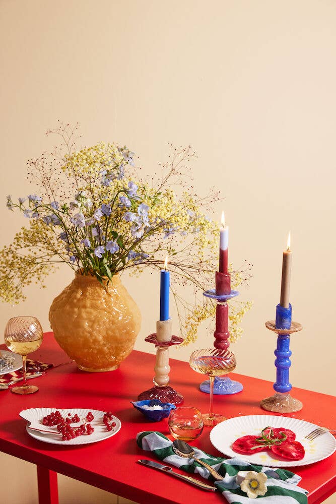 Byon Design Lara Beige Candlestick | Small