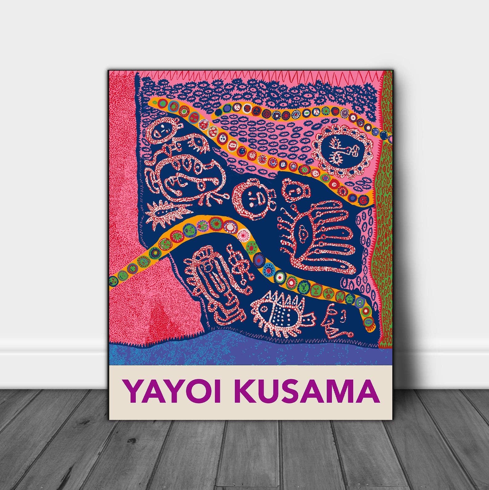 Yayoi Kusama Abstract A3 Art Print
