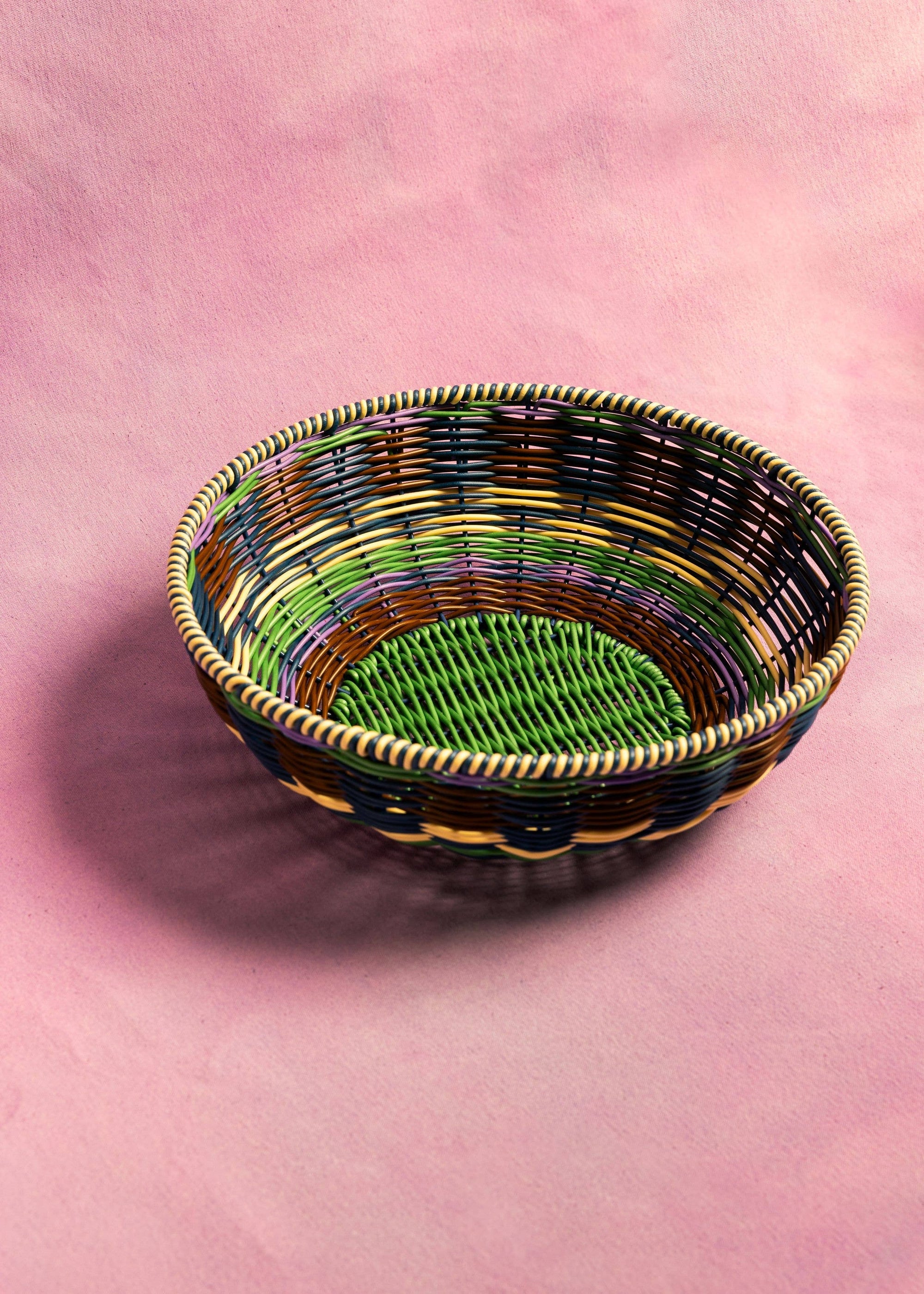 Woven Bowl | Brown & Green