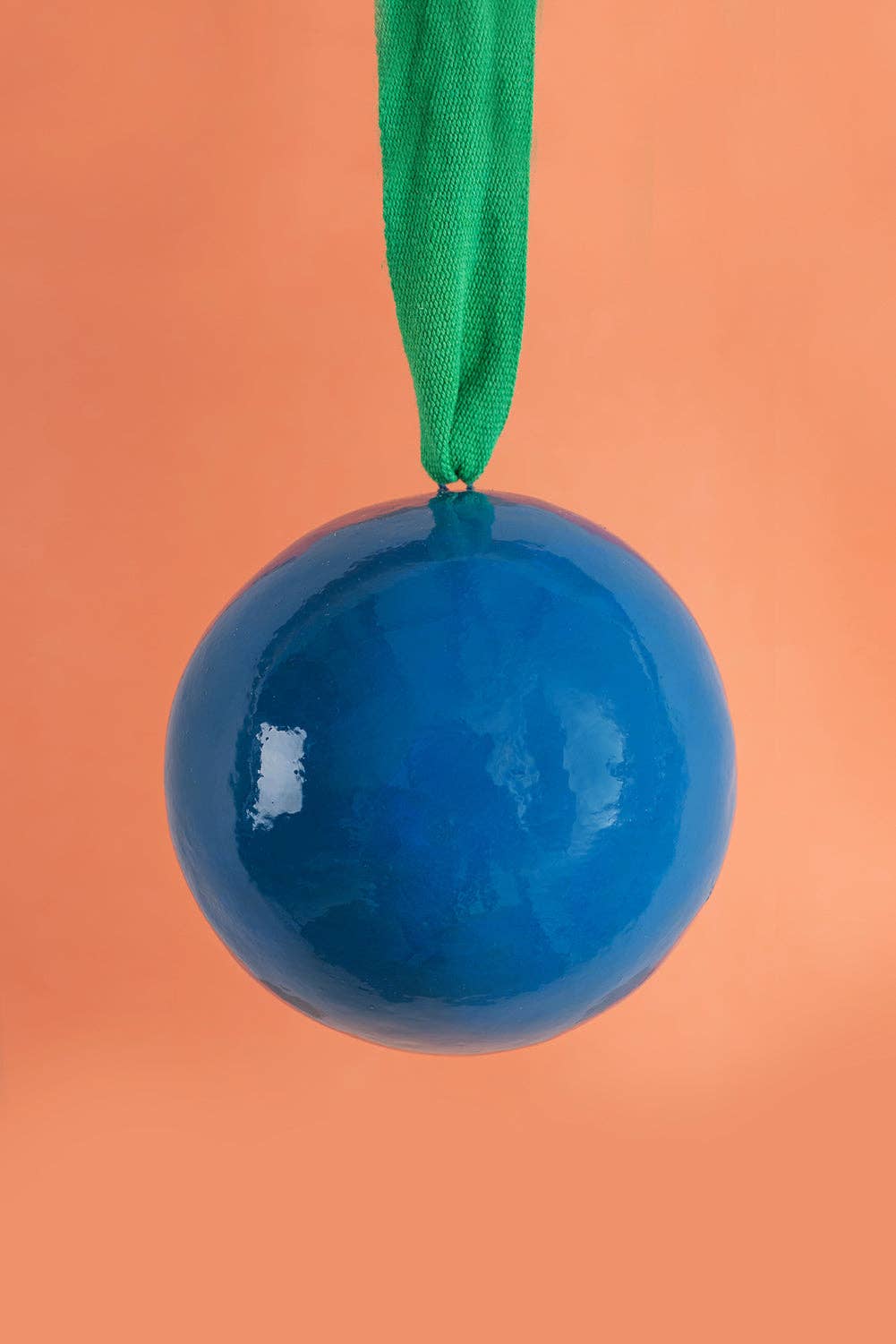 Blue & Green Colourblock Bauble