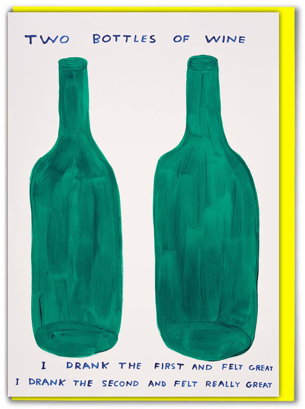 David Shrigley | 'Two Bottles of Wine' Greeting Card