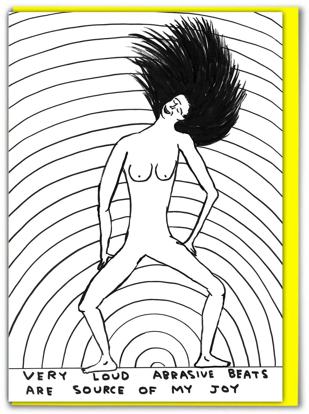 DAVID SHRIGLEY | 'Very Loud Beats' Greeting Card