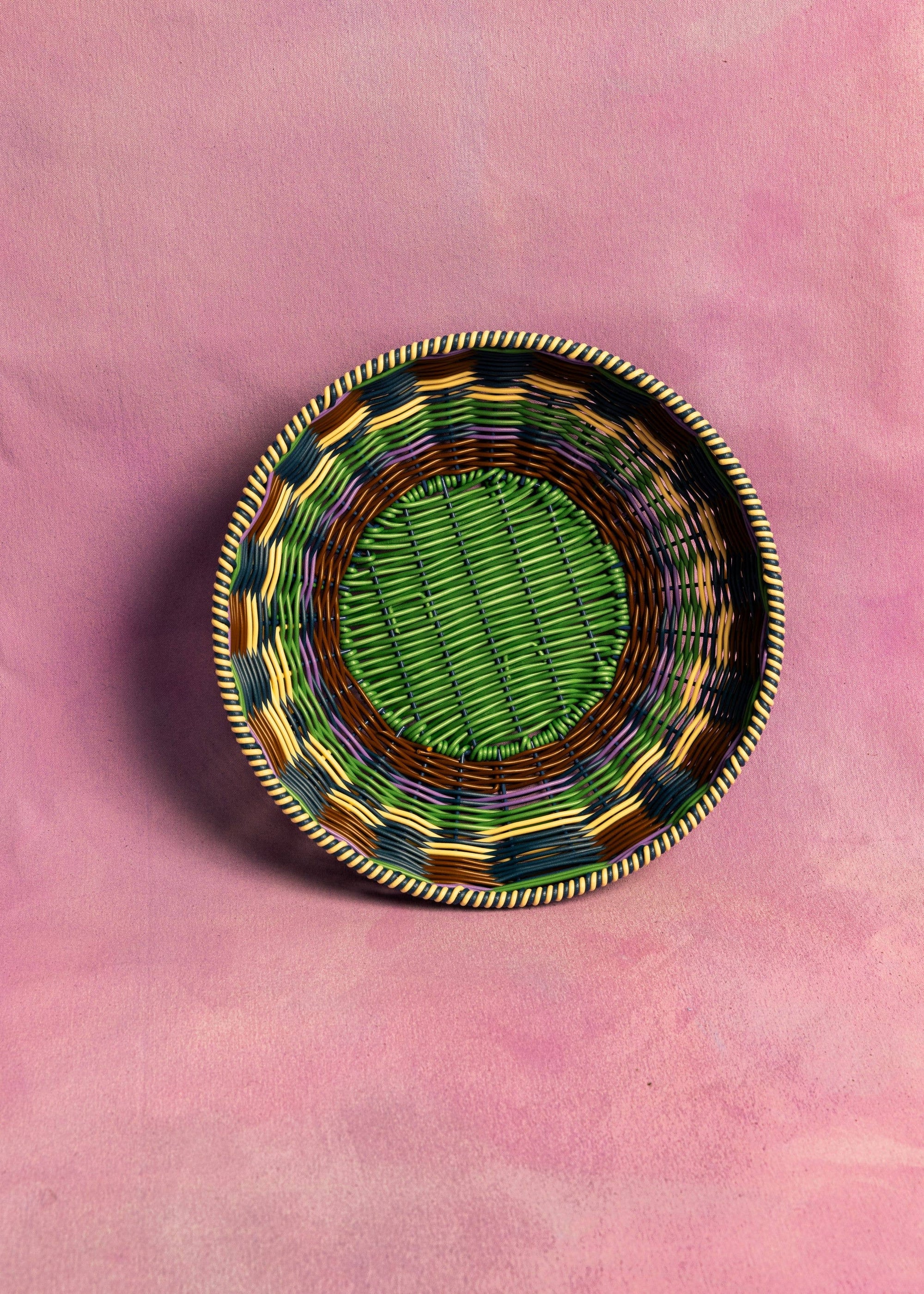 Woven Bowl | Brown & Green