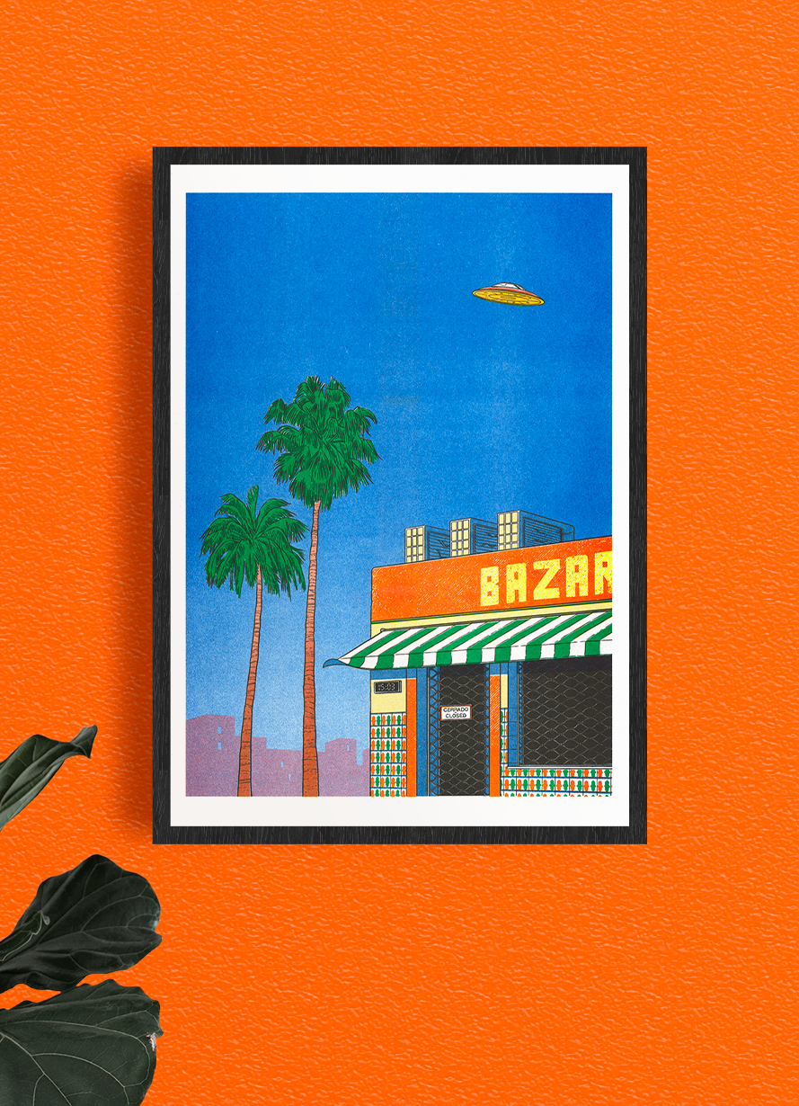 Spain at 15:00 by Simon Bailly | A3 Print