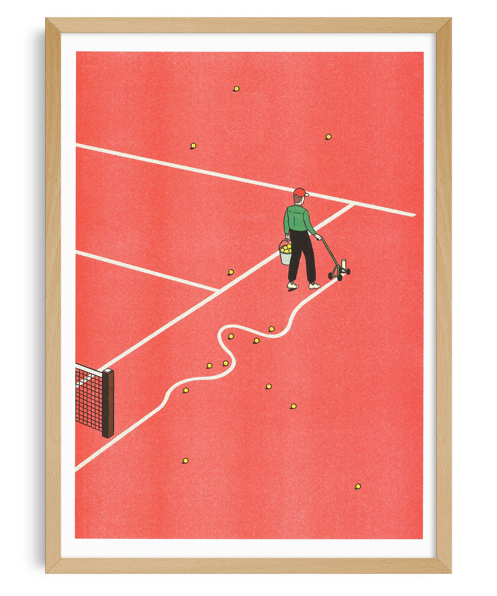 Tennis by Simon Bailly | A3 Print