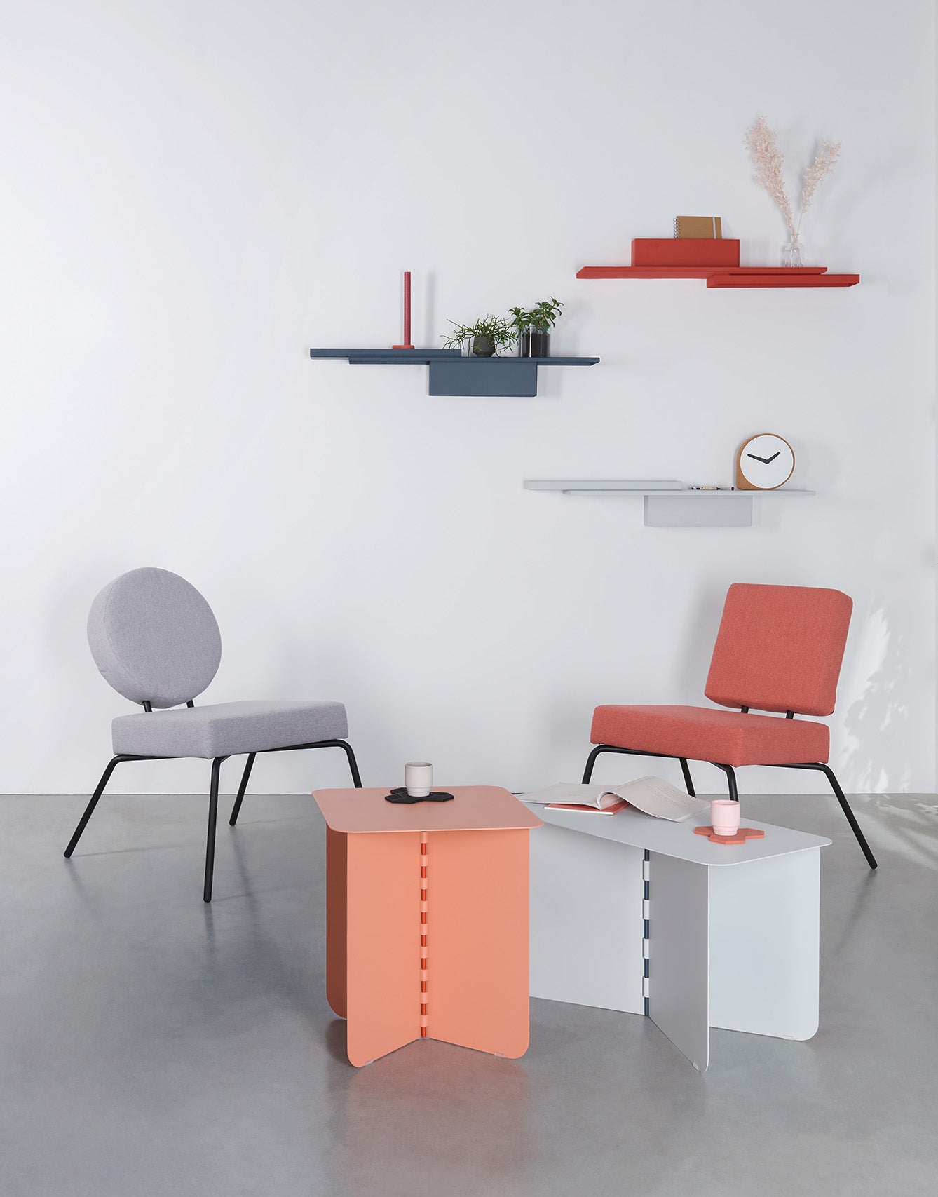 Small Hinge Table by Lex Pott | Grey