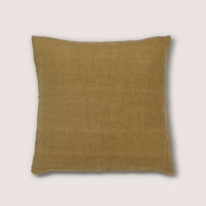 URBAN NATURE CULTURE | Washed Jute Cushion Ochre