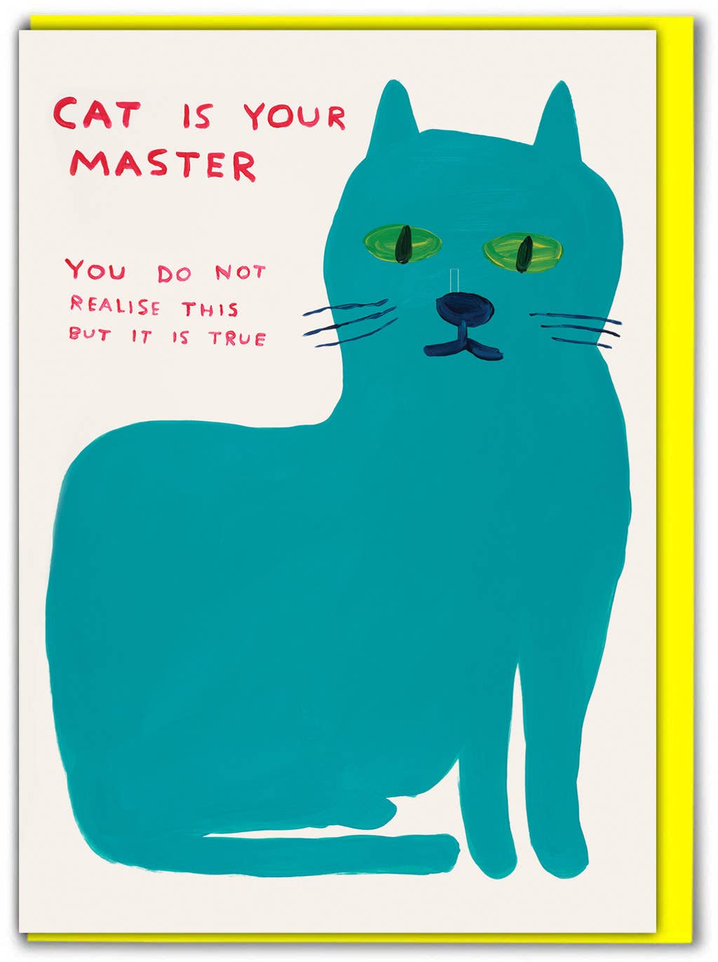 DAVID SHRIGLEY | 'Cat Master' Greeting Card