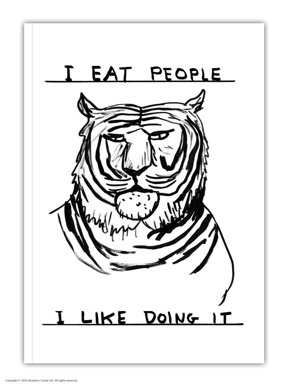 DAVID SHRIGLEY | Eat People A6 Notebook