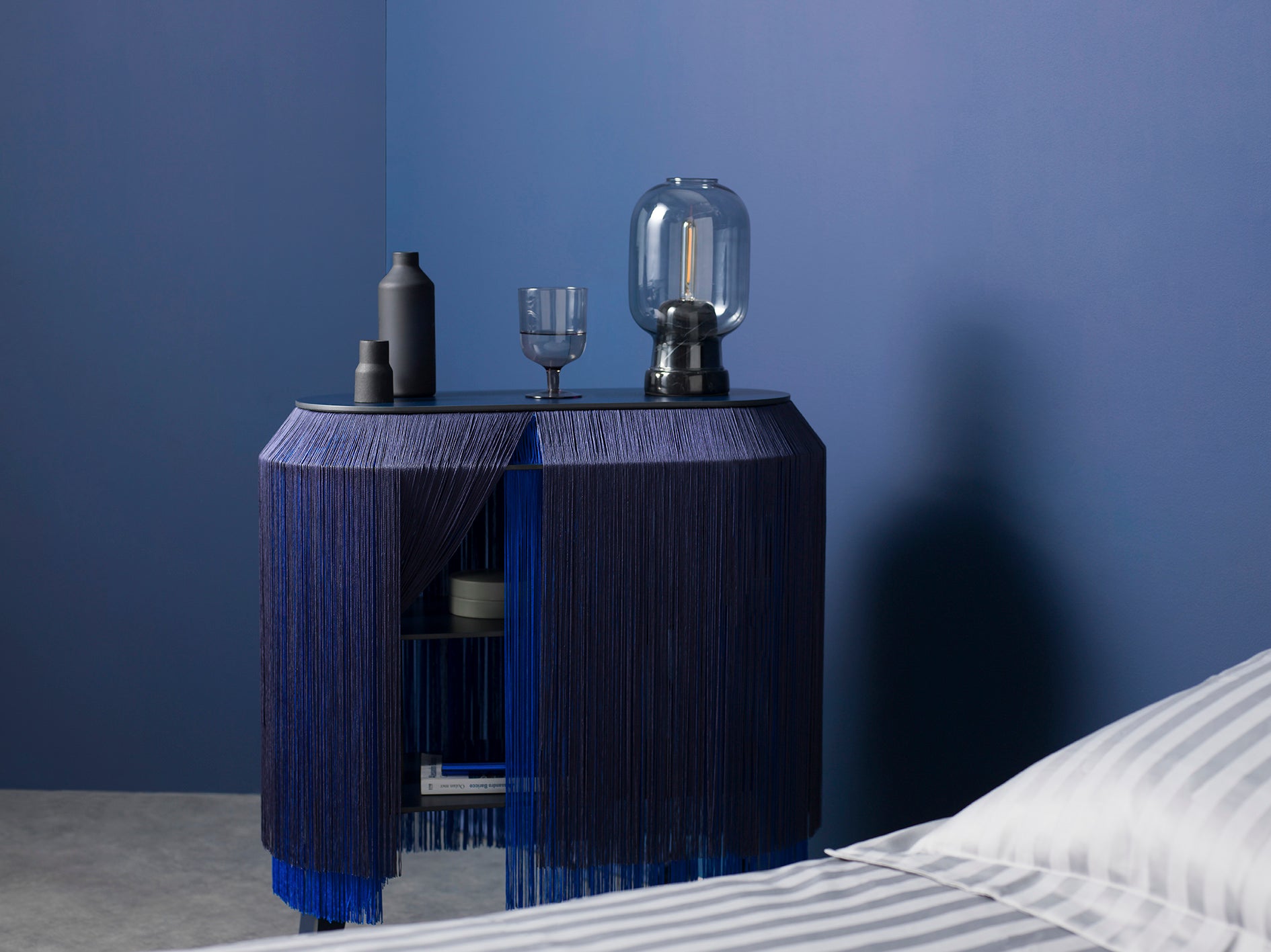 IBRIDE BABY ALPAGA Bedside Cabinet | Electric Blue