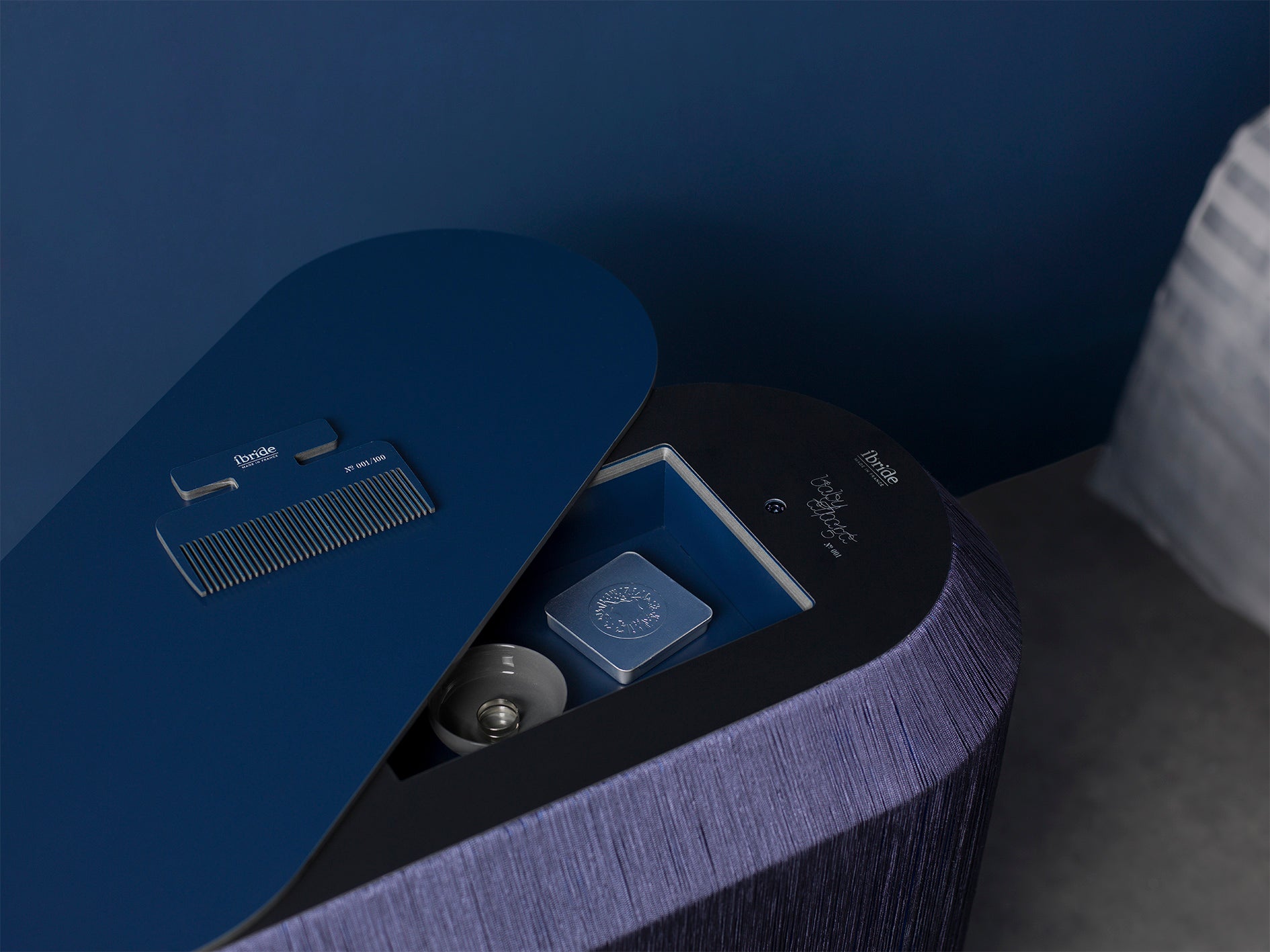 IBRIDE BABY ALPAGA Bedside Cabinet | Electric Blue