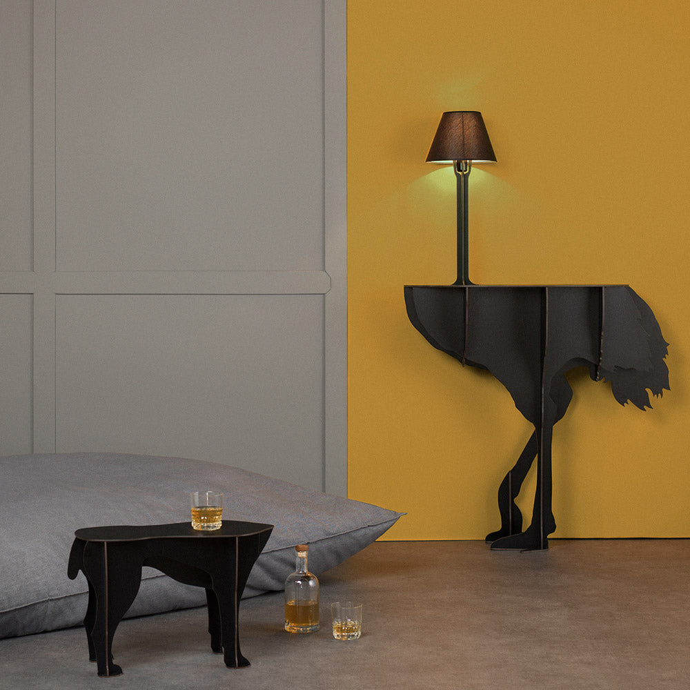 IBRIDE | Diva Lucia Ostrich Console with Light