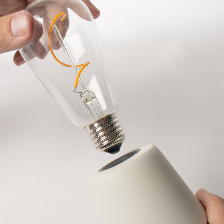 Humble ONE Cordless Table Lamp | Walnut Satin Brass