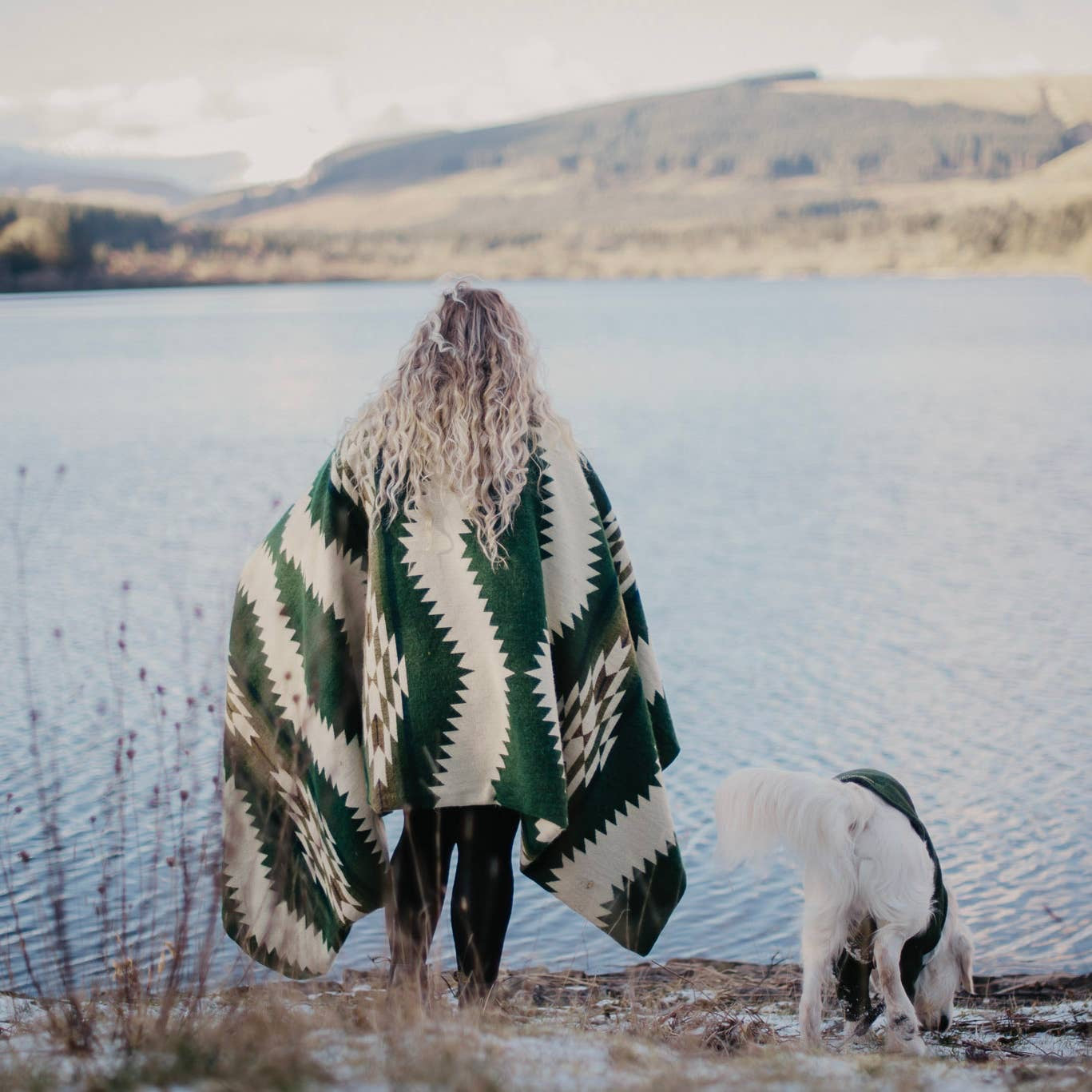 Tsachila Blanket | Forest Green