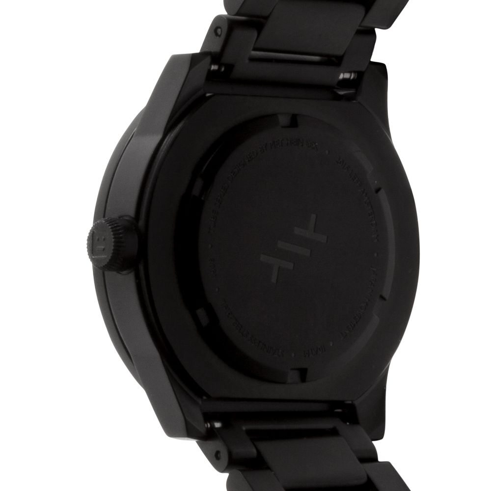 LEFF amsterdam tube watch S38, matt black 38mm