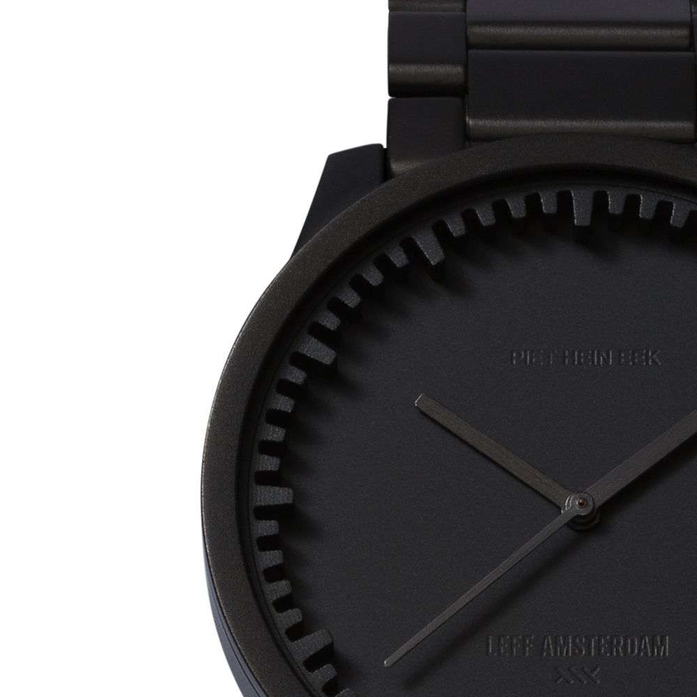 LEFF amsterdam tube watch S38, matt black 38mm