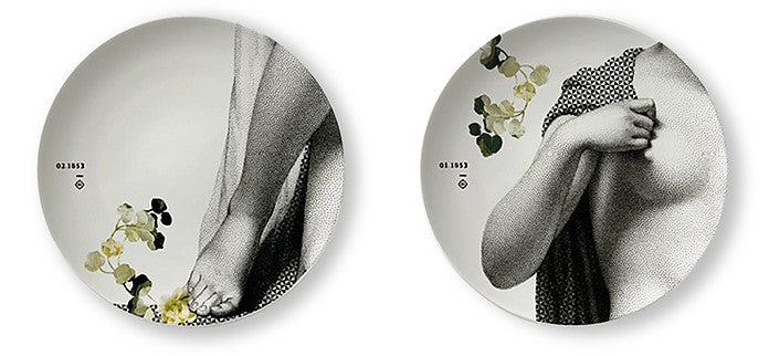 WINTER | SET OF 2 IBRIDE PORCELAIN PARNASSE Collector Plates