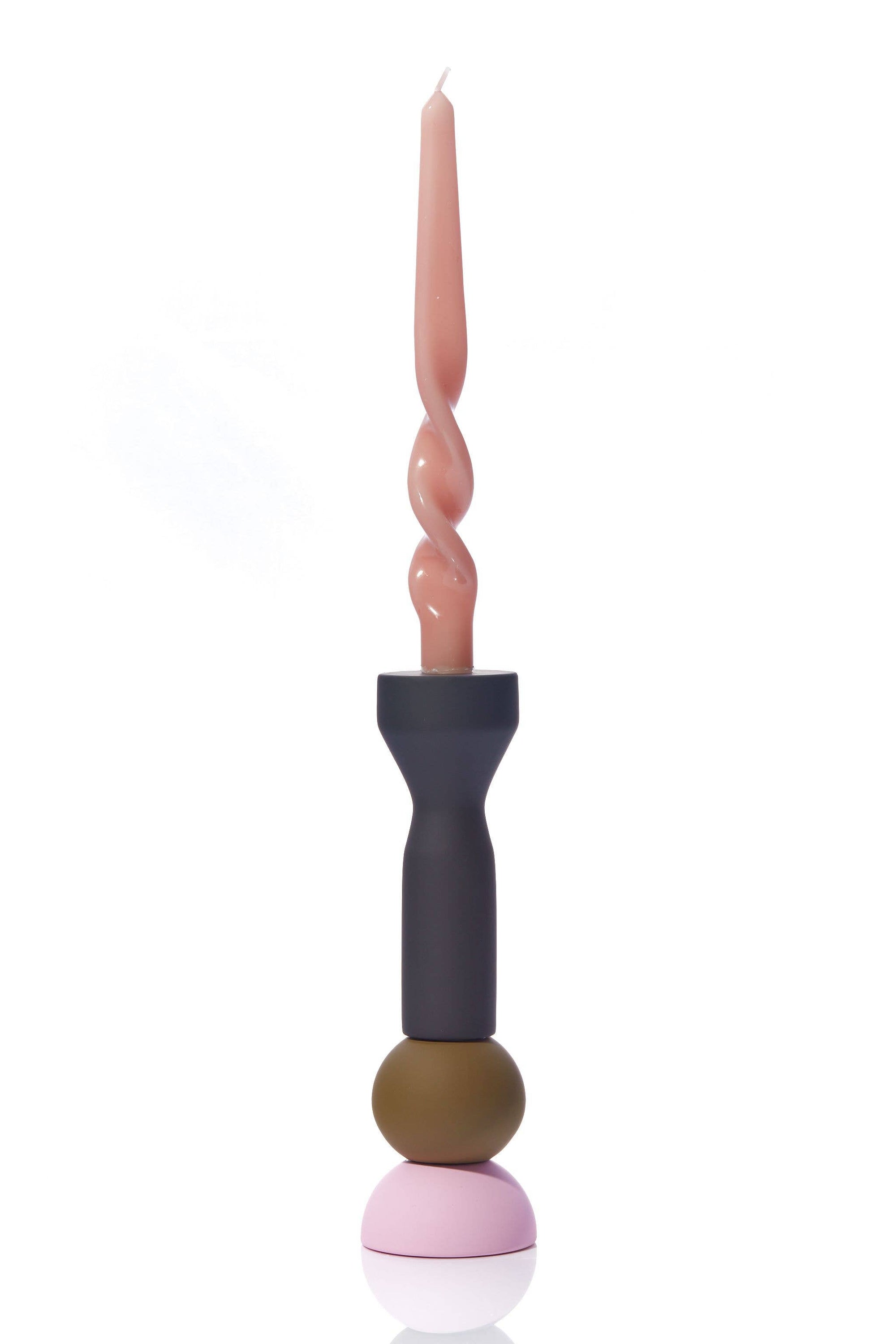 MÆGEN Stacks | Olive Tall Candlestick