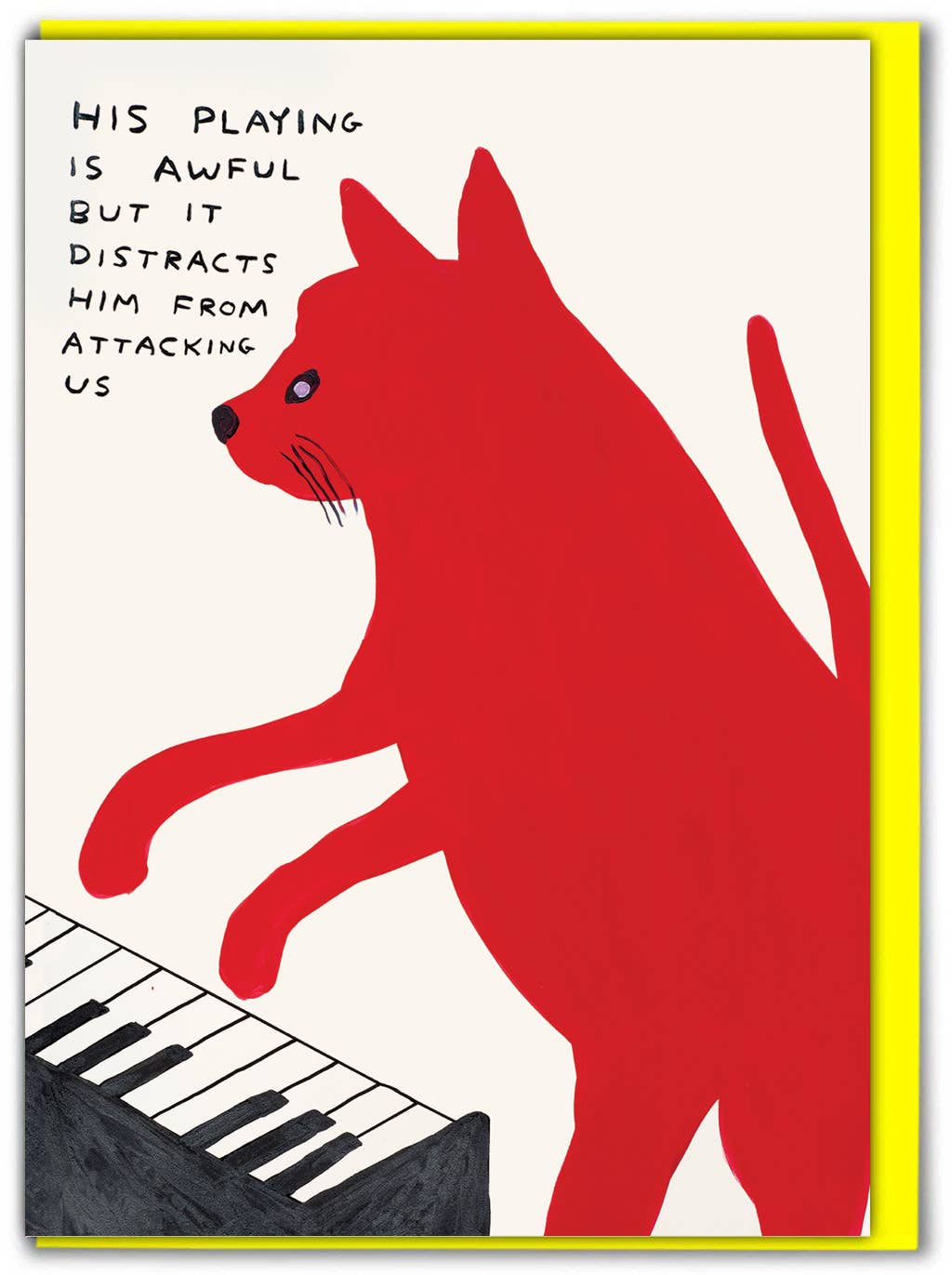 DAVID SHRIGLEY | 'Piano Playing Cat'