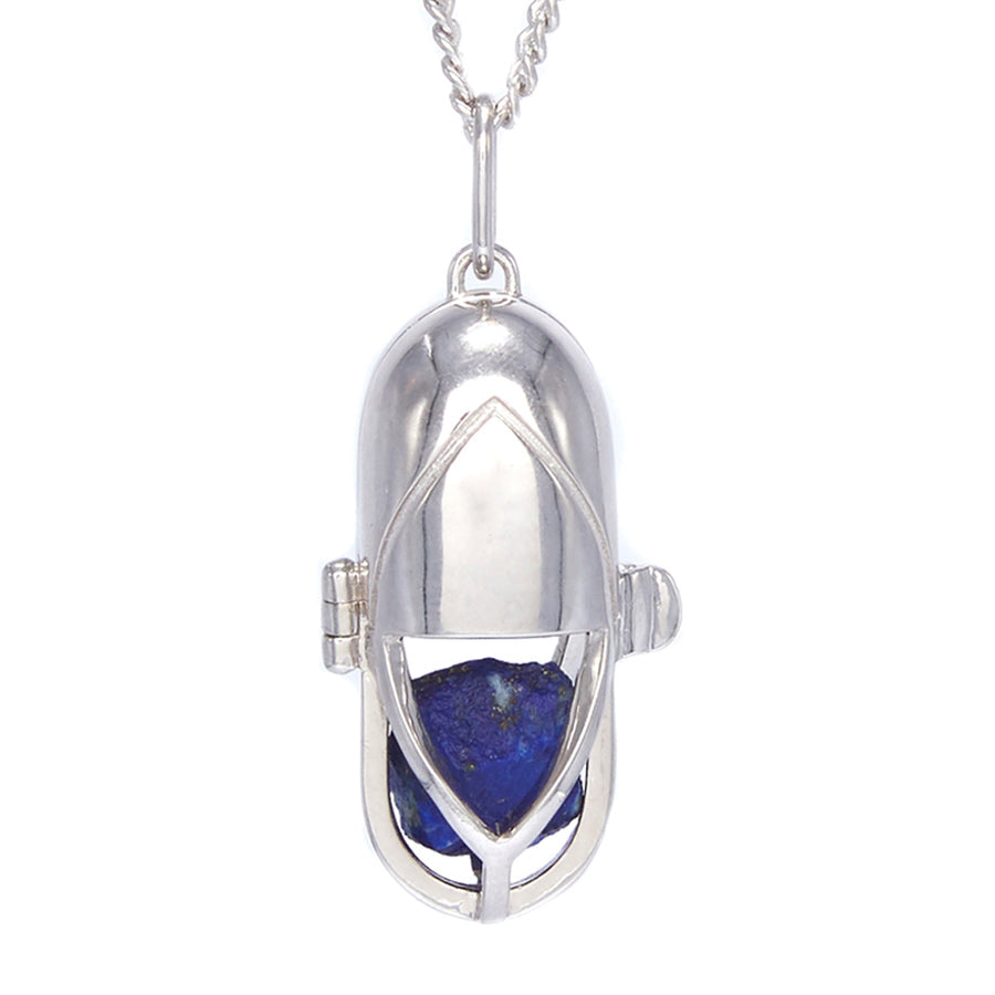 Capsule Crystal Pendant | Sterling Silver