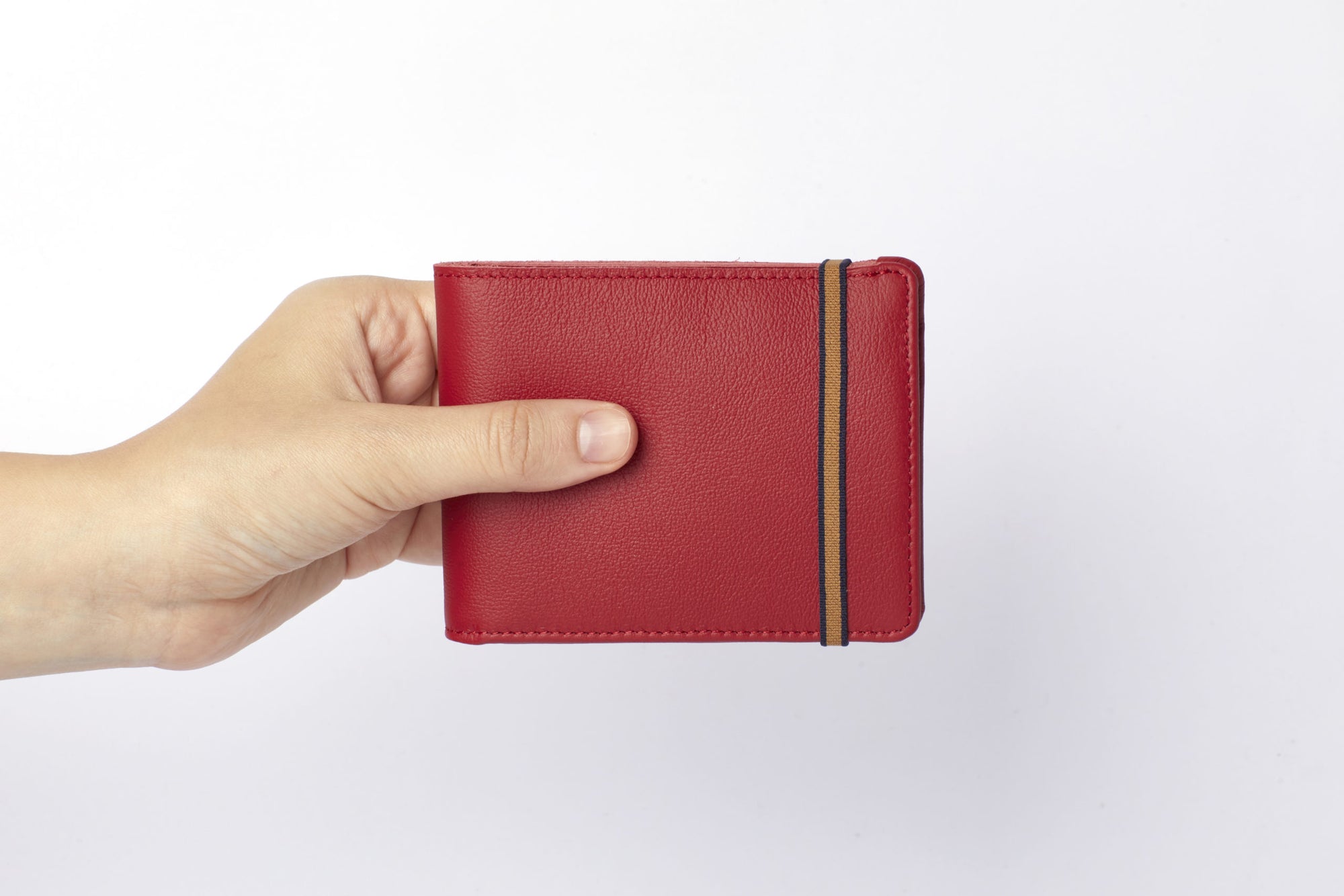 Minimalist Wallet with Coin Pocket | Red